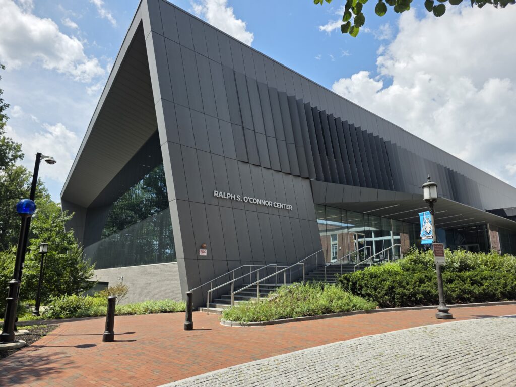 Exterior of Ralph S. O'Connor Center for Recreation and Well-Being at Johns Hopkins University is managed by CENTERS, LLC
