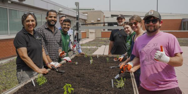 CSU FARMBOT HERALDS FUTURE URBAN AGRICULTURE ON CENTERS AT CSU REC CENTER GREEN ROOF