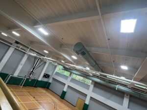 New LED lighting at CSU courts.