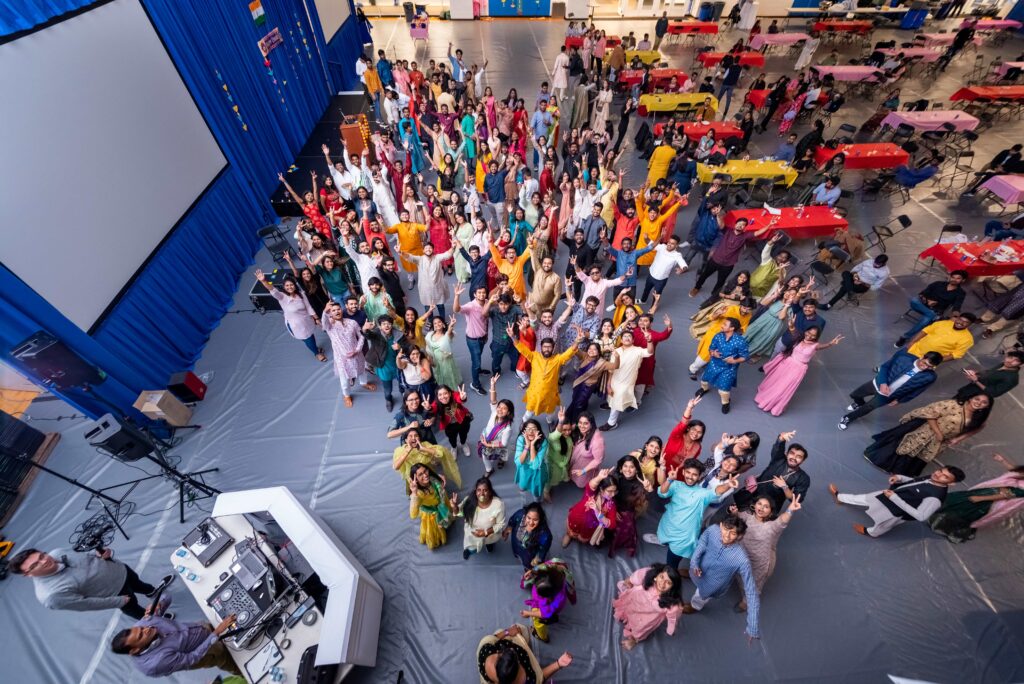 Diwali is celebrated by large crowd with DJ at New Haven Recreation Center