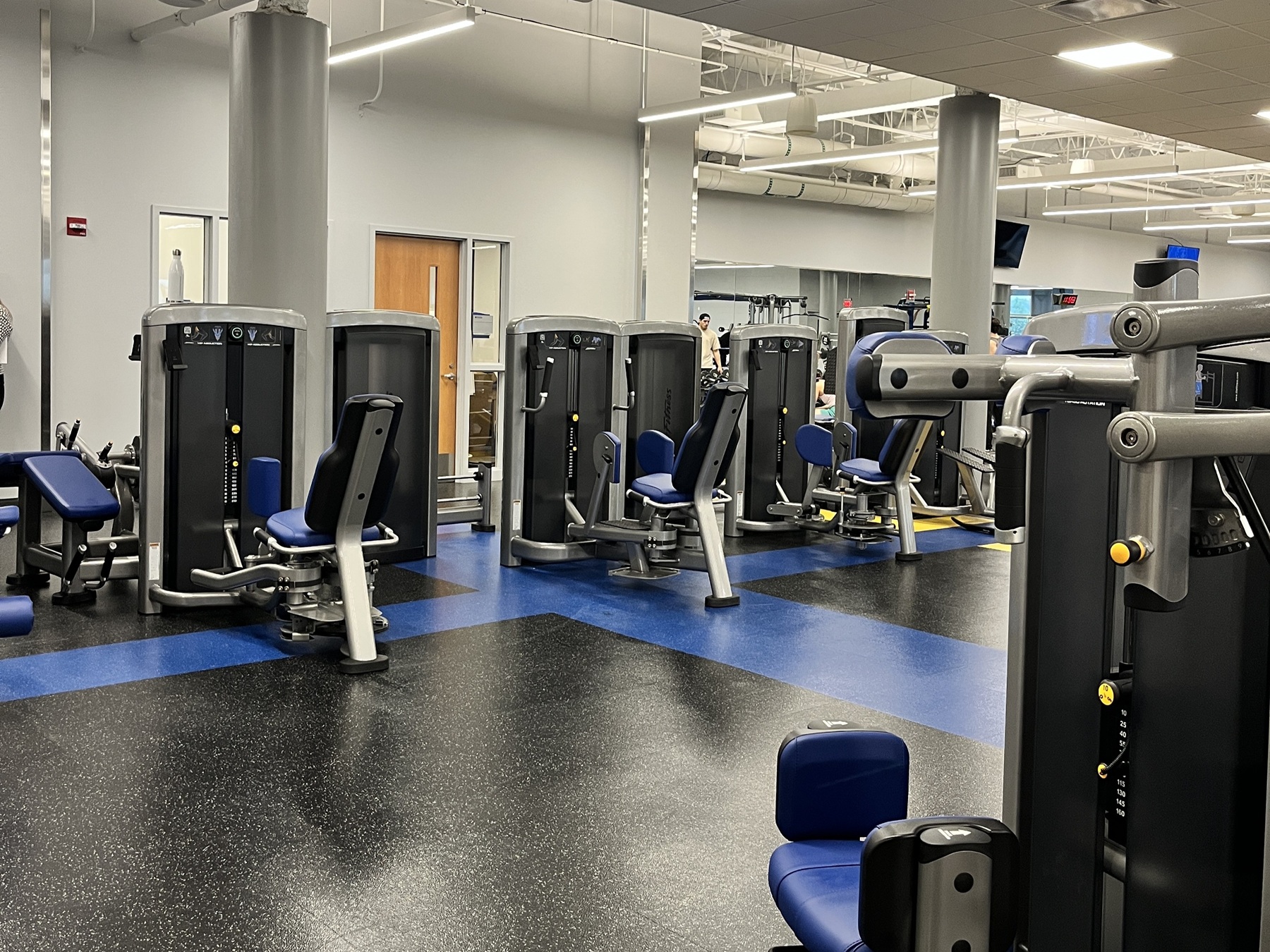 New equipment installed on the fitness floor courtesy of Life Fitness / Hammer Strength