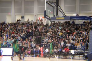 A Harlem Globetrotters performance at The Sonnentag Event Center in front of a packed community crowd, highlighting how well-operated student life facilities host major events and strengthen campus and regional engagement.
