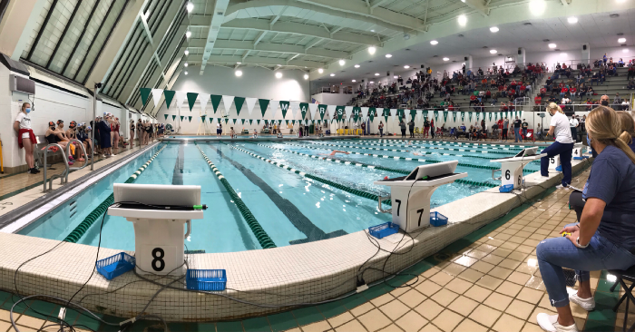 Henderson Pool at Marshall University’s Fitch Natatorium, where bundled campus operations support university and community aquatics.